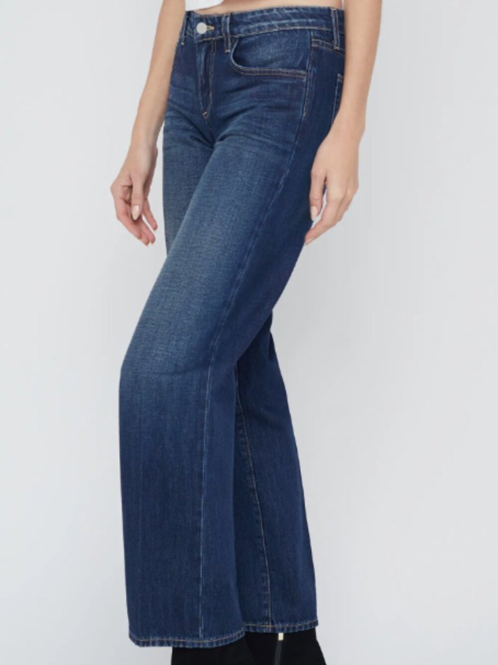 L'Agence Tatum Low Rise Stovepipe Jeans Sz 28 petite 29" inseam made in USA